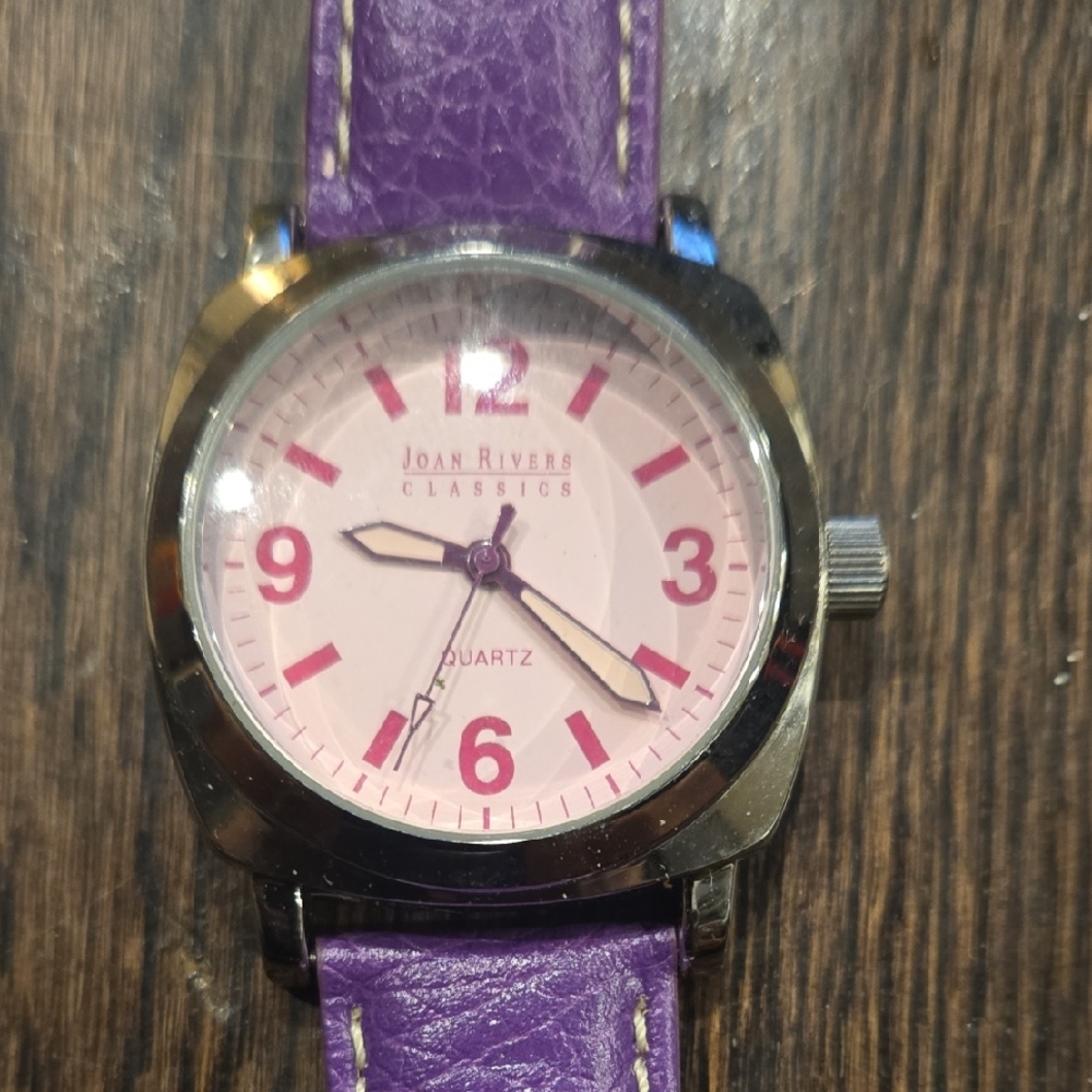 Joan Rivers Purple and Pink Women's Watch
